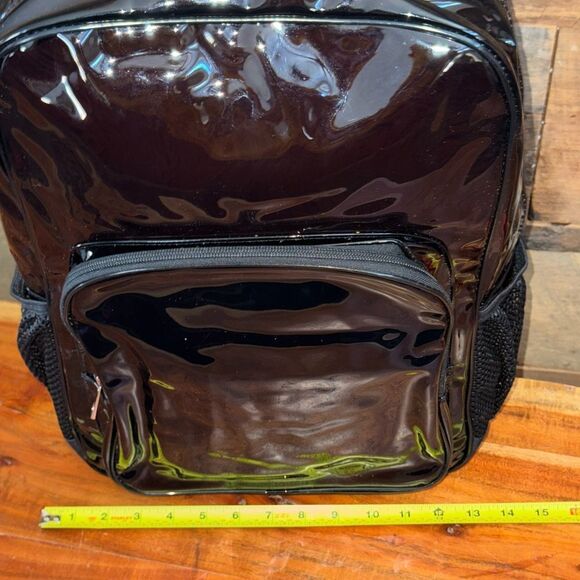 Smoky Clear Vinyl Backpack – Multi-Pocket – 17”x13”